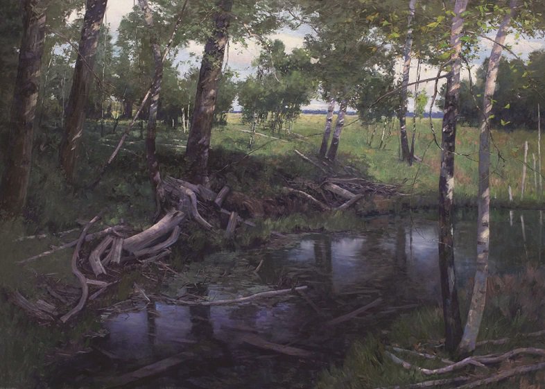 Chris Flodberg, "Shaded Pond," 2016