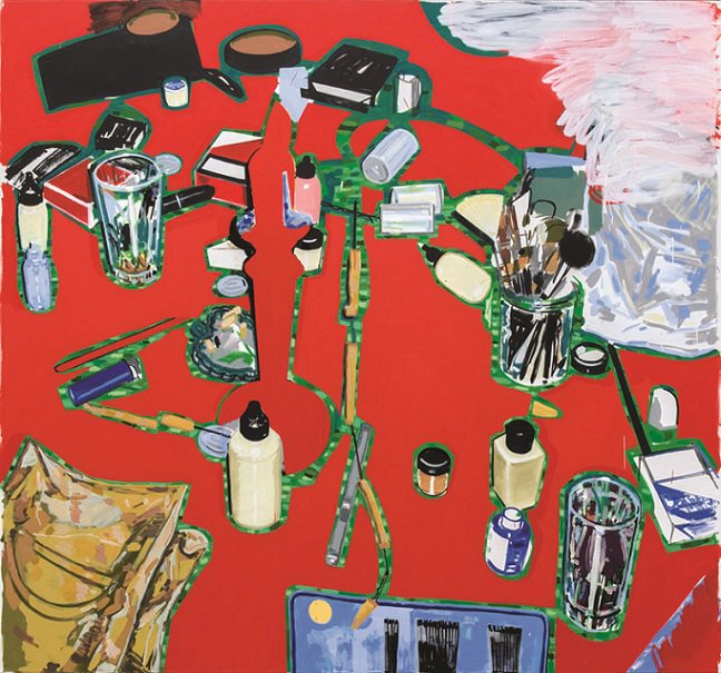 Damian Moppett, "Red Table," 2013