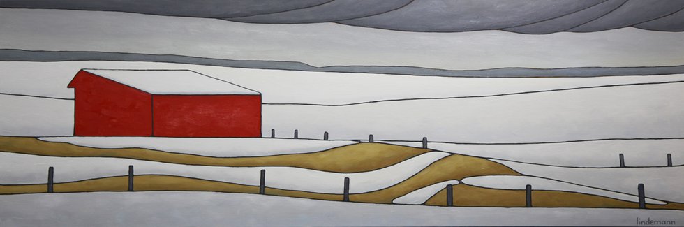 Linda Lindemann, "More Snow Coming - Ardrossan," nd