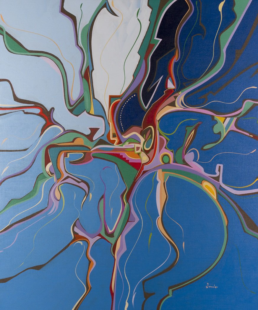 Alex Janvier, "Cold Lake Air," 1994