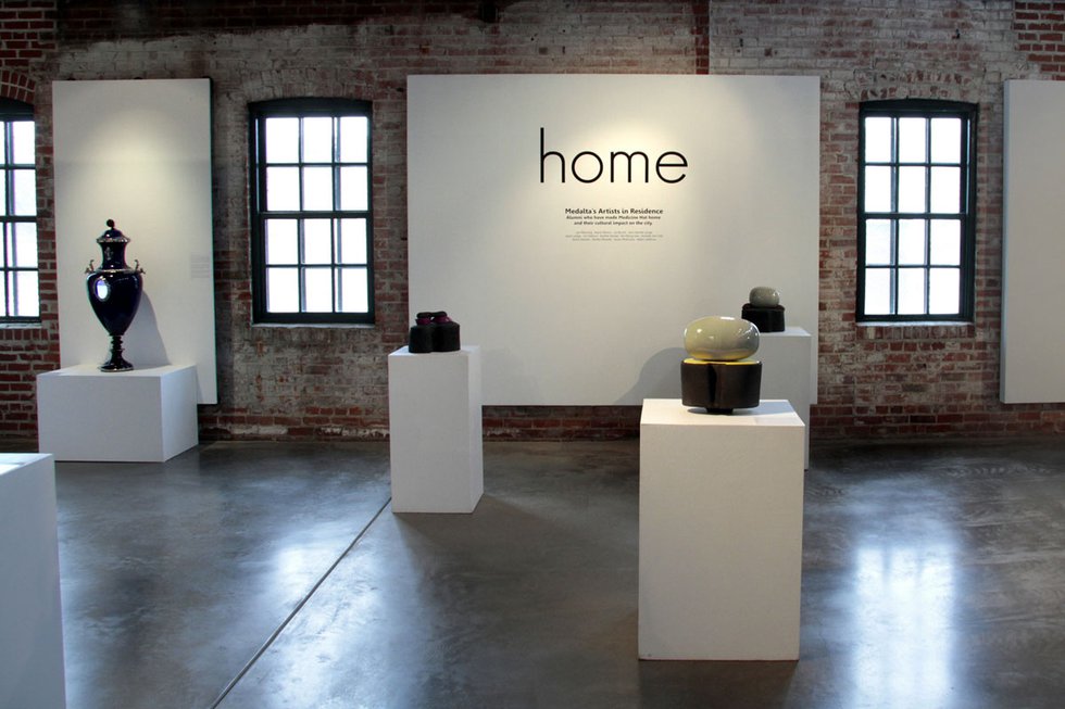 Installation view of "Home" at Medalta in Medicine Hat, Alta.