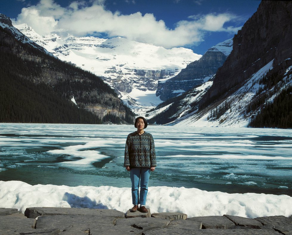 Jin-me Yoon, "Souvenirs of the Self (Lake Louise), 1991," printed 1996