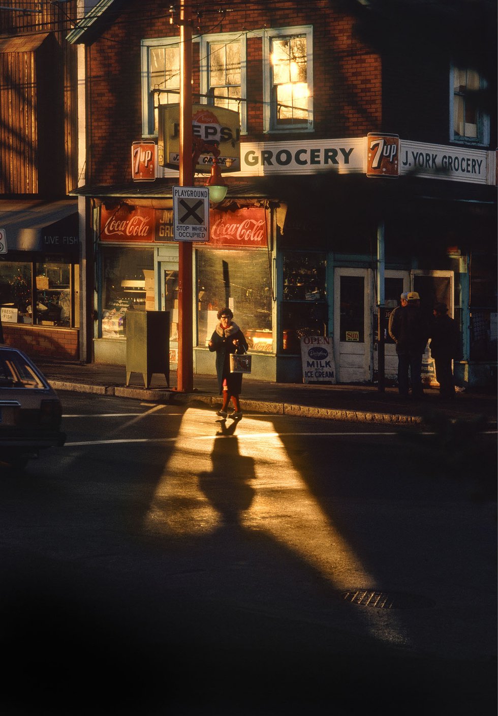 Fred Herzog, “Crossing Powell 2,” 1984