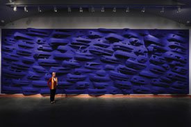 "Swimming Upstream in the Comfort of: Homage to Yves Klein" 