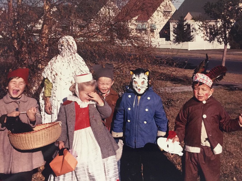 George Littlechild's image, "Little Indian Foster Boy #4,"  part of the revised version of his 1996 installation, "Displaced Indians: The Sixties Scoop"