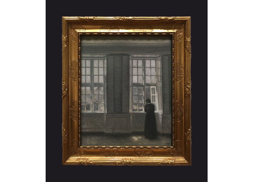 Leslie Hossack’s photograph of Vilhelm Hammershøi’s 1913 painting