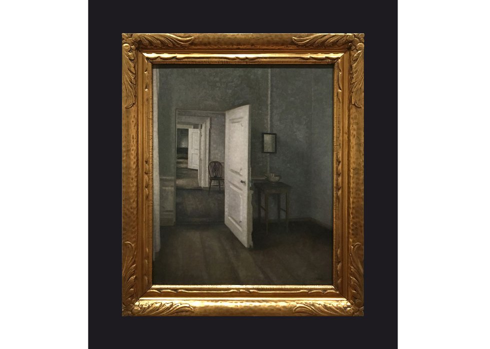 Leslie Hossack’s photograph of Vilhelm Hammershøi’s 1914 painting