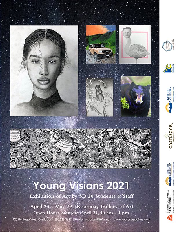 Kootenay Art Gallery, "Young Visions 2021," 2021