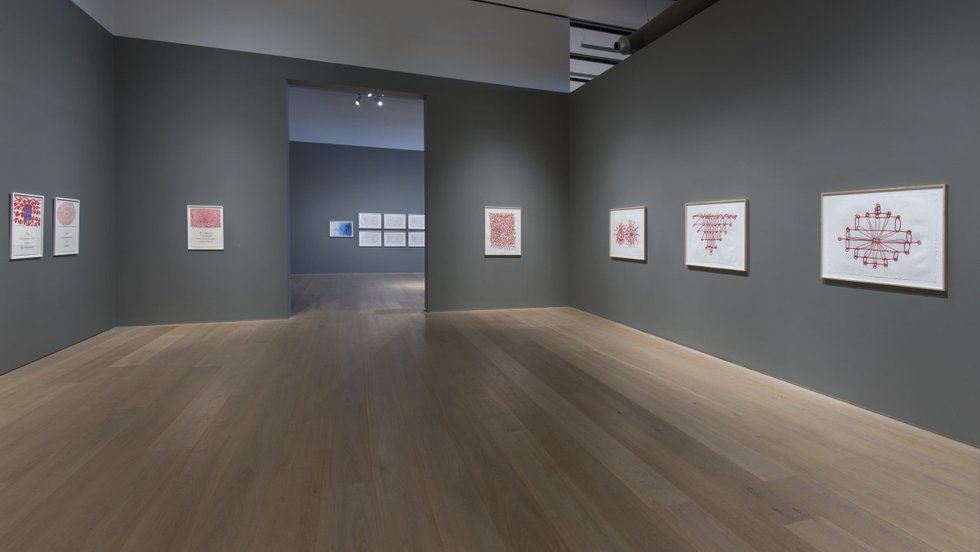 Installation view of the exhibition "Louise Bourgeois: What is The Shape of This Problem." (photo by John Dean)
