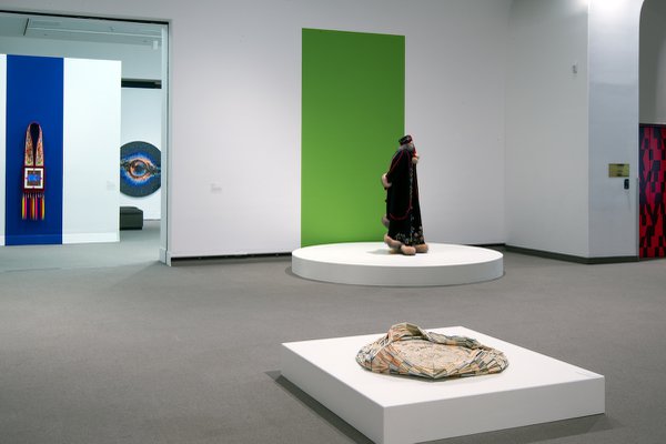 “Radical Stitch,” 2022, installation view at the MacKenzie Art Gallery, Regina (photo by Don Hall, courtesy MAG)