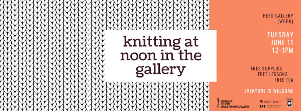 “Knitting at Noon In The Gallery,” 2024