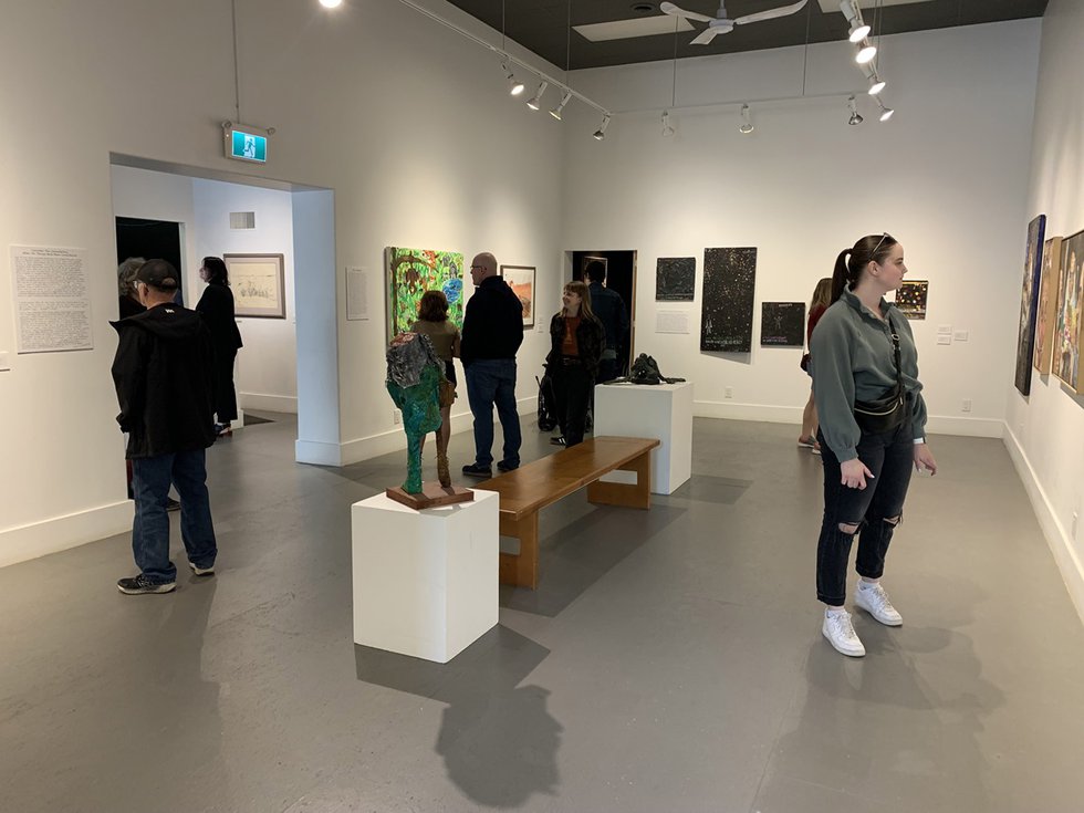 (r) Installation view of Paul Sisetski: “Consider The Considering When All Things Have Been Considered,” The Gallery / art placement inc., Saskatoon