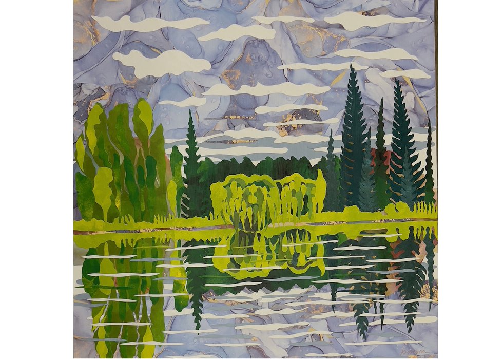 Krystyna Laycraft, “Morning on Gardom Lake,” 2024