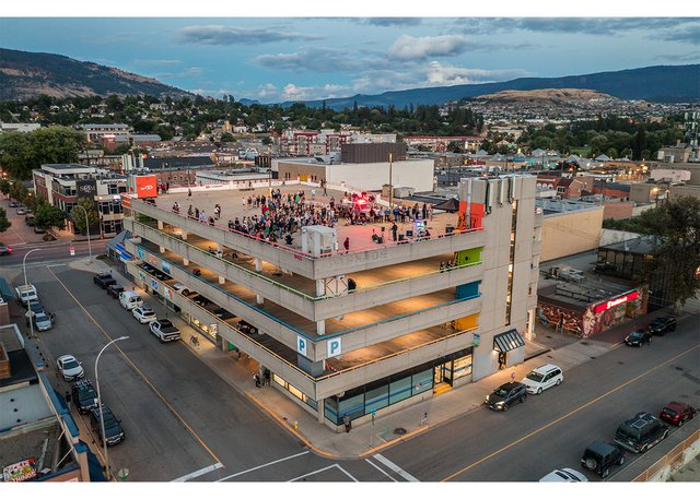 Aerial view of Vernon Public Art Gallery (photo courtesy of VPAG)