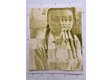 Wally Dion, untitled, 2024, photopolymer gravure on Hahnemühle, Natural White, 300gsm, collaged with archival backing tape, 43" x 36", ed. 1/1 (photo by Nasibeh Nasibi)