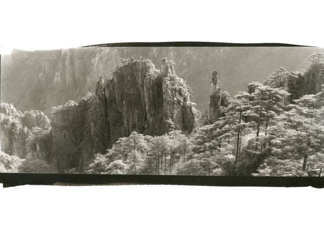 Ray Van Nes, “Huang Shan #2,” 2017, platinum/palladium print, 4.75" x 11.5" (courtesy of Willock &amp; Sax Gallery)