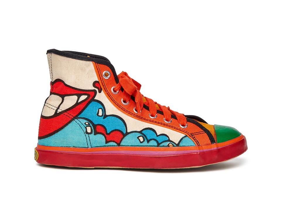 Peter Max x Randy Shoe Sneakers (photo by Kailee Mandel, courtesy of Bata Shoe Museum)