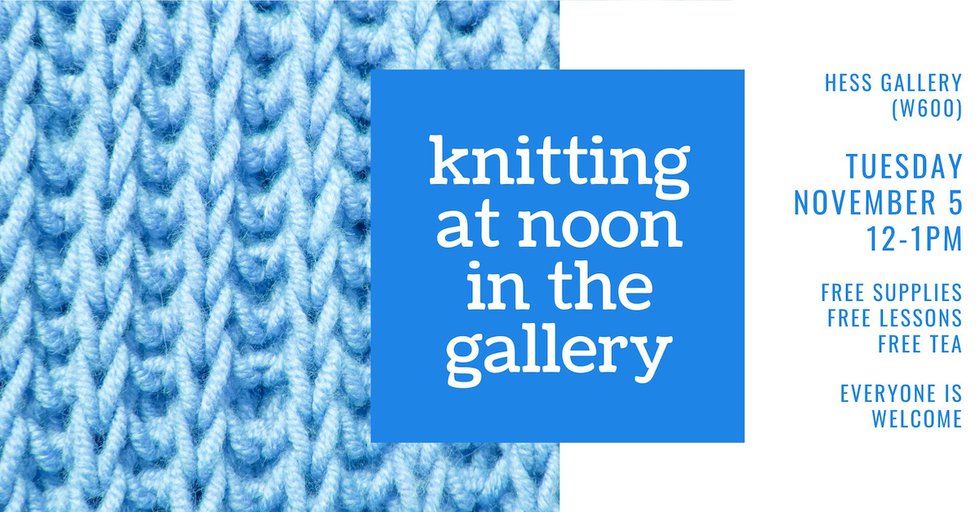 “Knitting at Noon in the Gallery,” 2024