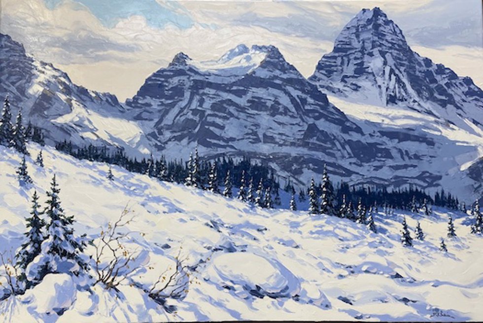 Robert E Wood, “WINTER PARADISE - MOUNT ASSINIBIONE,” no date