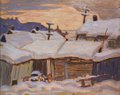 A.Y. Jackson (1882-1974), “Sheds, Malbaie,” c. 1923