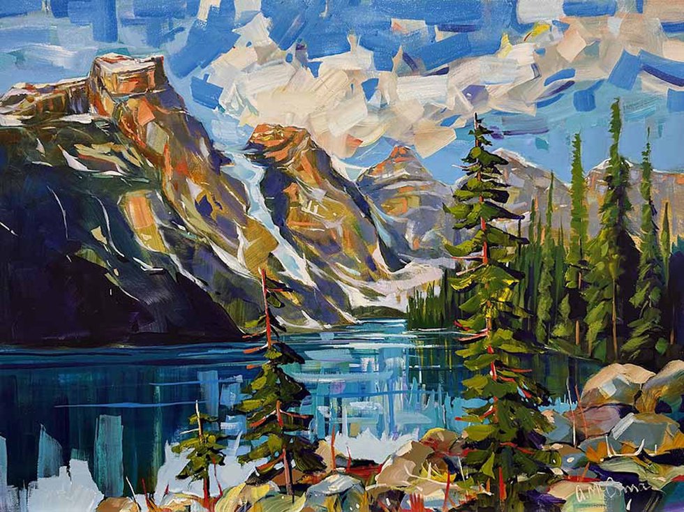 Anita McComas, “Moraine Lake Glory,” no date