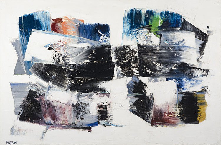 Marcelle Ferron, “Candelle,” 1959, oil on canvas, 39” x 58 ½” (sold at Heffel Fine Art for $841,250)