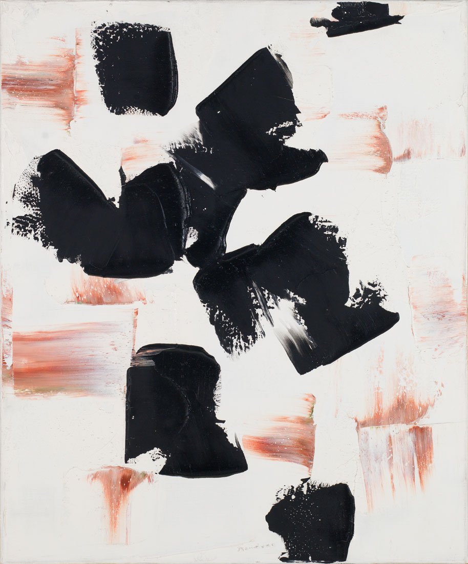 Paul-Emile Borduas, “Sans titre,” 1958, oil on canvas, 28 ¾" x 23 ⅝" (sold at Heffel Fine Art for $391,250)