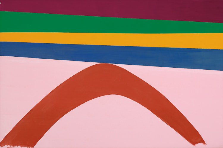 Jack Bush, “Arc,” 1969, acrylic on canvas, 56" x 84"