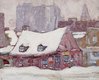 P.C. Sheppard, “Old House, Winter (The Ward, Toronto)” 1920-21, oil on board, 8.5” x 10.5” (sold by Cowley Abbott for $40,800)