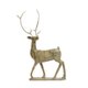 Osuitok Ipeelee, “Striding Caribou,” 1988, stone, antler, 23" x 12" x 3" (sold by Waddington’s for $13,750)